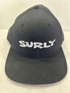 The Classic Black Hat with White 'SURLY' Embroidered Logo
